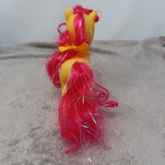 Vintage Little Pony Gi Go 1981 Yellow Red Unicorn With Moon Tattoo Toy Figure - Picture 4 of 7